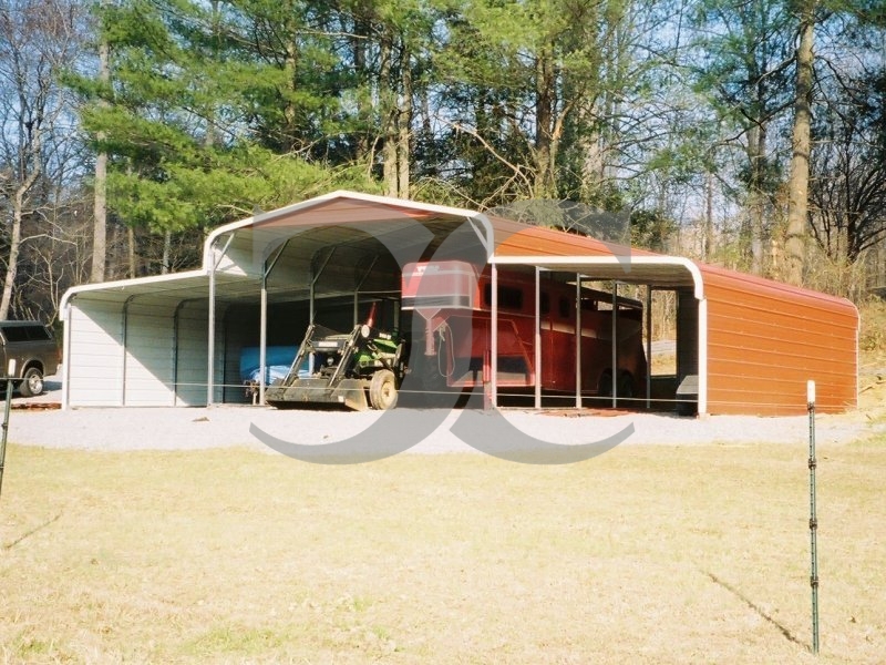 Metal Barn Equipment Shelter | Regular Roof | 44W x 26L x 9L Metal Barn Equipment Shelter | Regular Roof | 44W x 26L x 9L