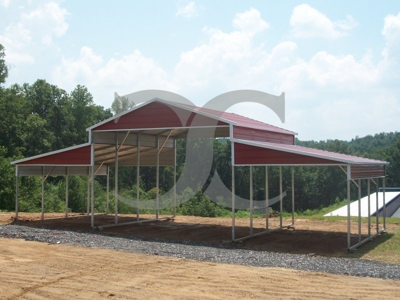 Steel Barn Shelter | Boxed Eave Roof | 42W x 21L x 12H | Barn Shed Steel Barn Shelter | Boxed Eave Roof | 42W x 21L x 12H | Barn Shed