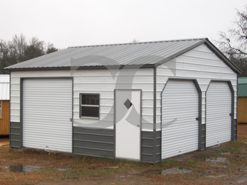 Garage | Vertical Roof | 22W x 21L x 9H | Metal Garage Garage | Vertical Roof | 22W x 21L x 9H | Metal Garage