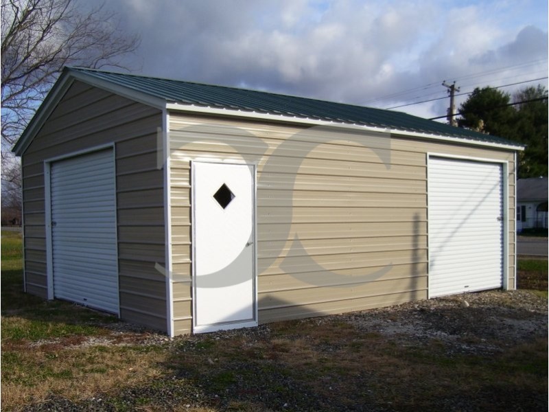 Single Car Garage | Vertical Roof | 18 x 26L x 9H | Metal Garage Single Car Garage | Vertical Roof | 18 x 26L x 9H | Metal Garage