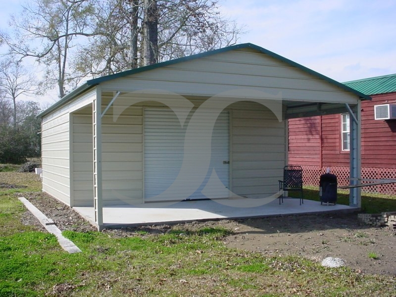 Utility Garage | Vertical Roof | 18W x 31L x 8H | Combo Garage Utility Garage | Vertical Roof | 18W x 31L x 8H | Combo Garage