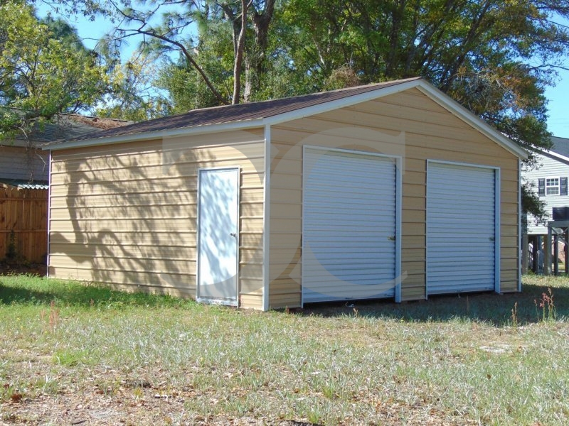 2-Car Garage | Vertical Roof | 22W x 26L x 9H | Enclosed Garage 2-Car Garage | Vertical Roof | 22W x 26L x 9H | Enclosed Garage