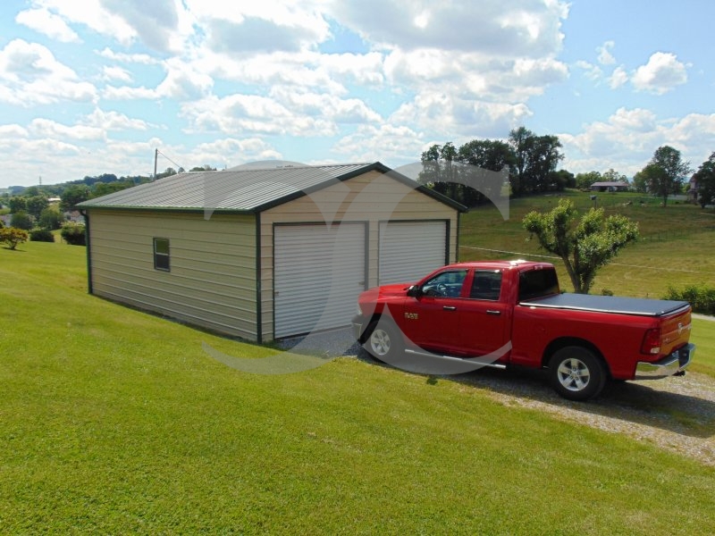 Garage | Vertical Roof | 22W x 31L x 9H Garage | Vertical Roof | 22W x 31L x 9H